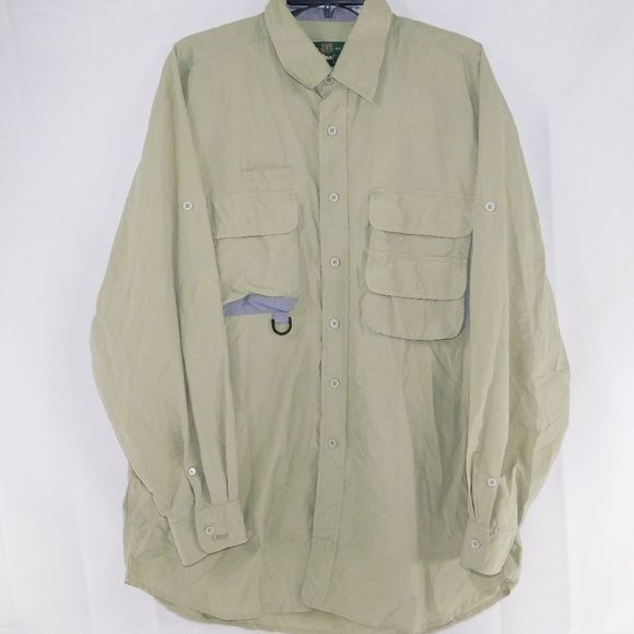 Orvis Other - Orvis Mens Large Pea Green Long Sleeve Button Up